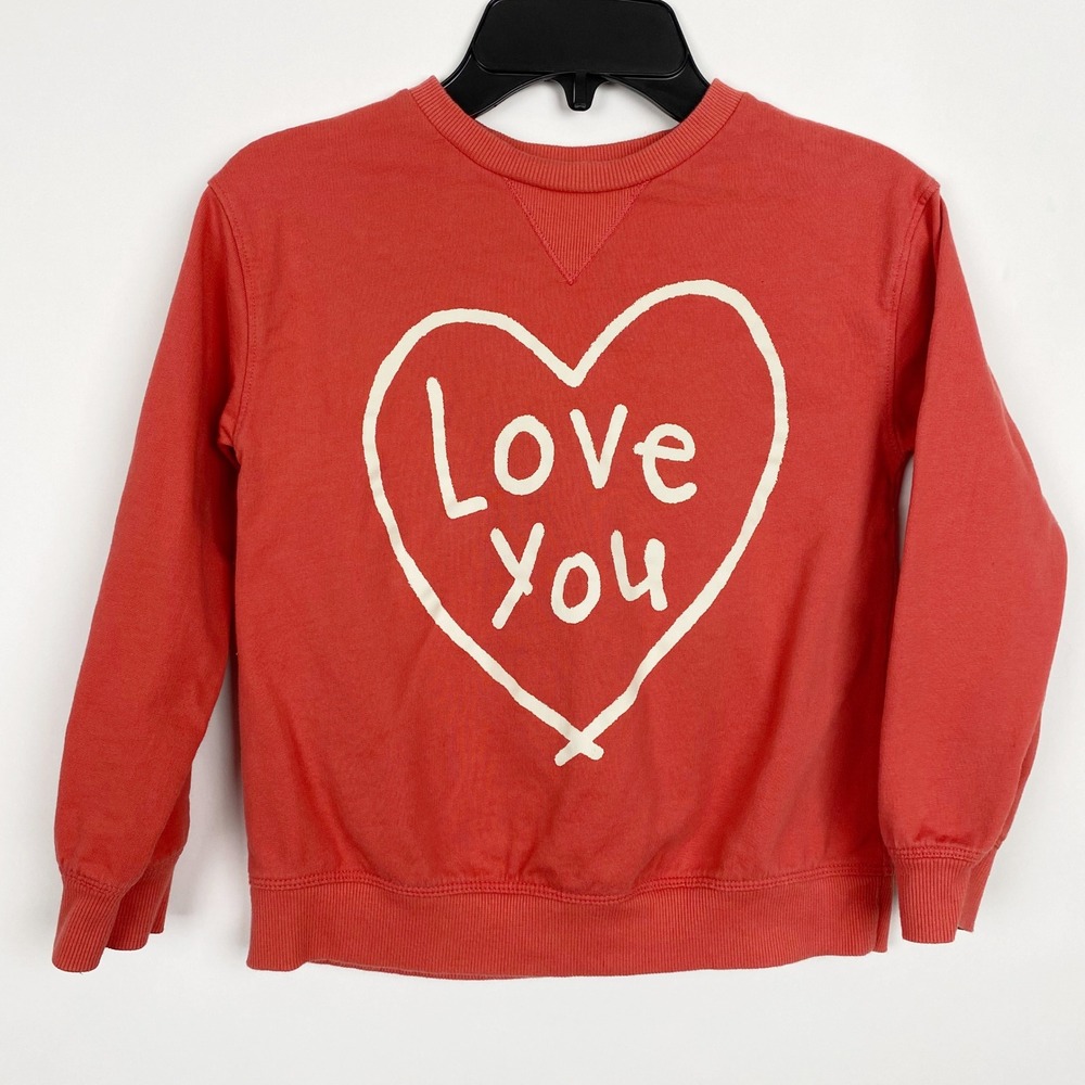 Little Co Lauren Conrad Love You Heart Graphic Sweatshirt Kids 6 Organic Cotton